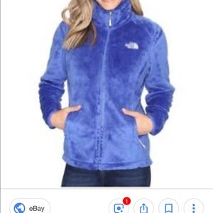 The North Face royal blue/purple fleece jacket